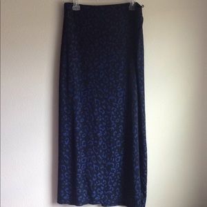 Blue Animal Print skirt